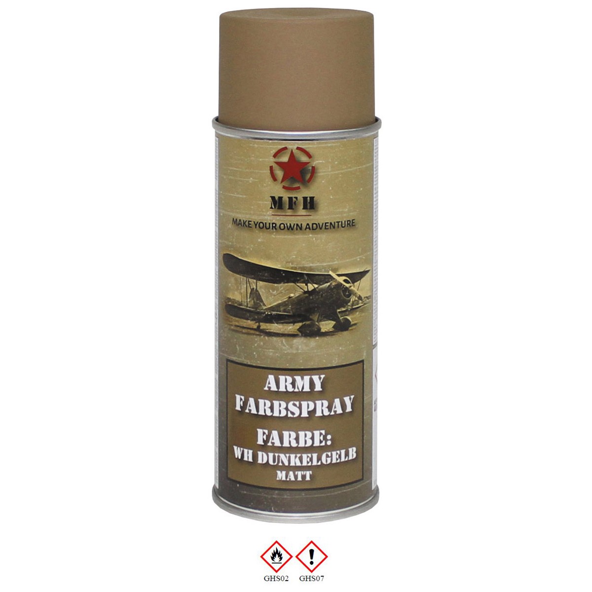 Farbspray, "Army" WH DUNKELGELB, matt, 400 ml