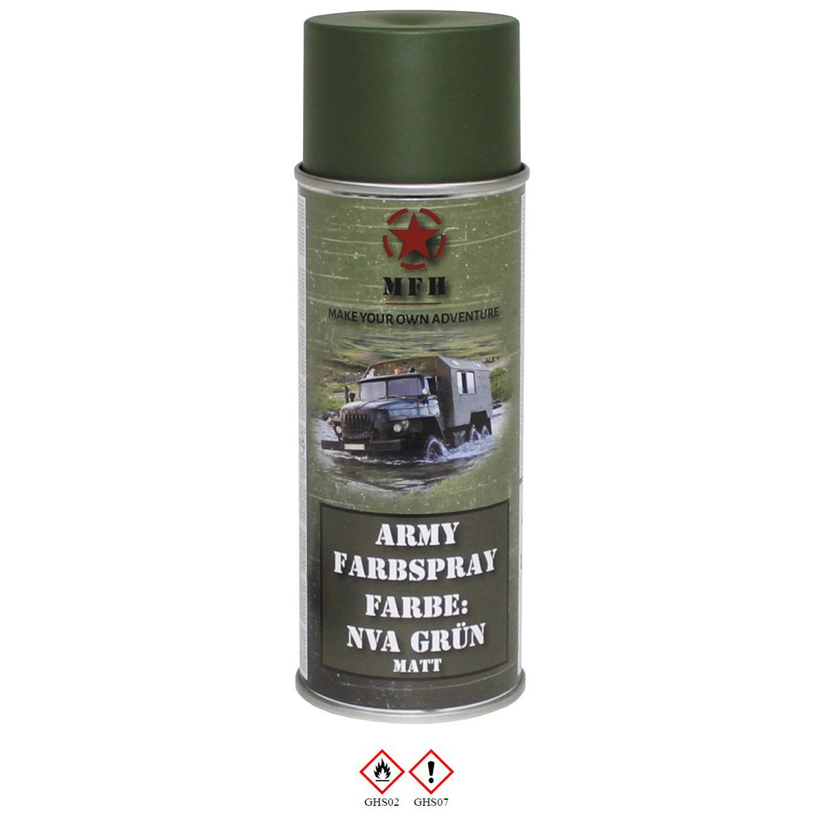 Farbspray, "Army" NVA GRÜN, matt, 400 ml