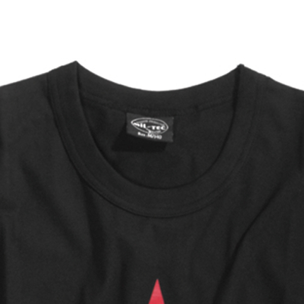 T-Shirt Red Star, schwarz