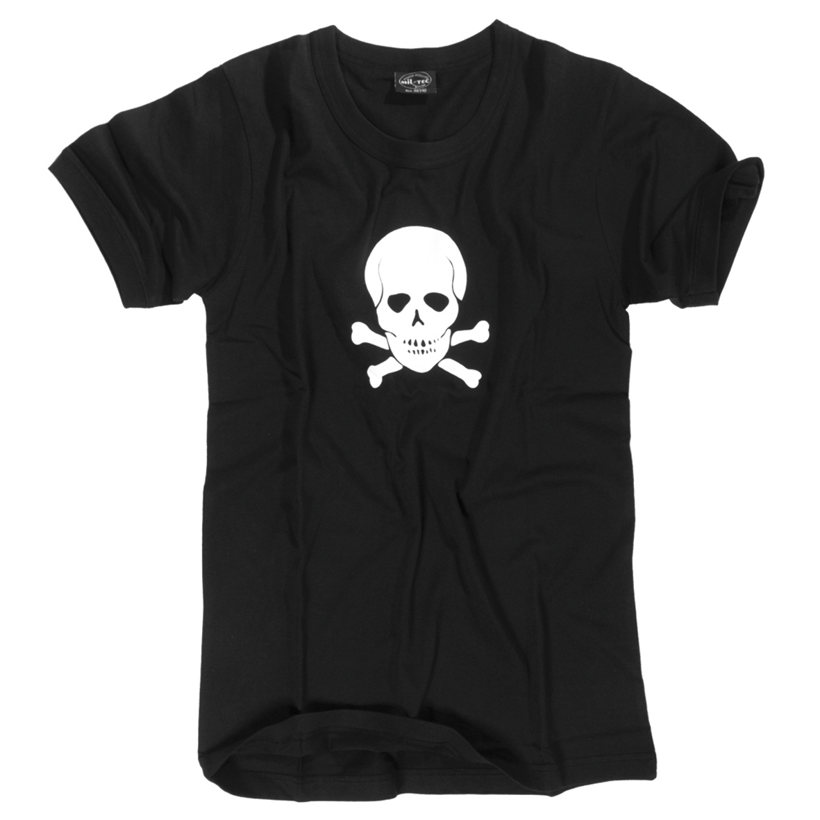 T-Shirt, Totenkopf, schwarz