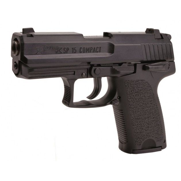 IWG SP 15 Compact Schreckschuss Pistole brüniert 9mm P.A.K. 
