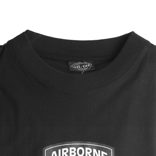 T-Shirt Airborne, schwarz