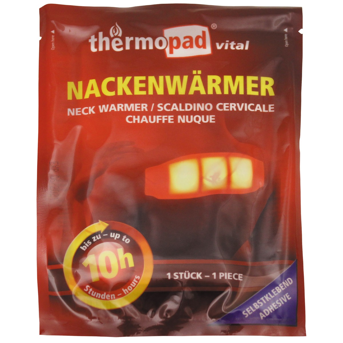 Nackenwärmer, "Thermopad", 6-er Pack, Einmalgebr.,10 Std