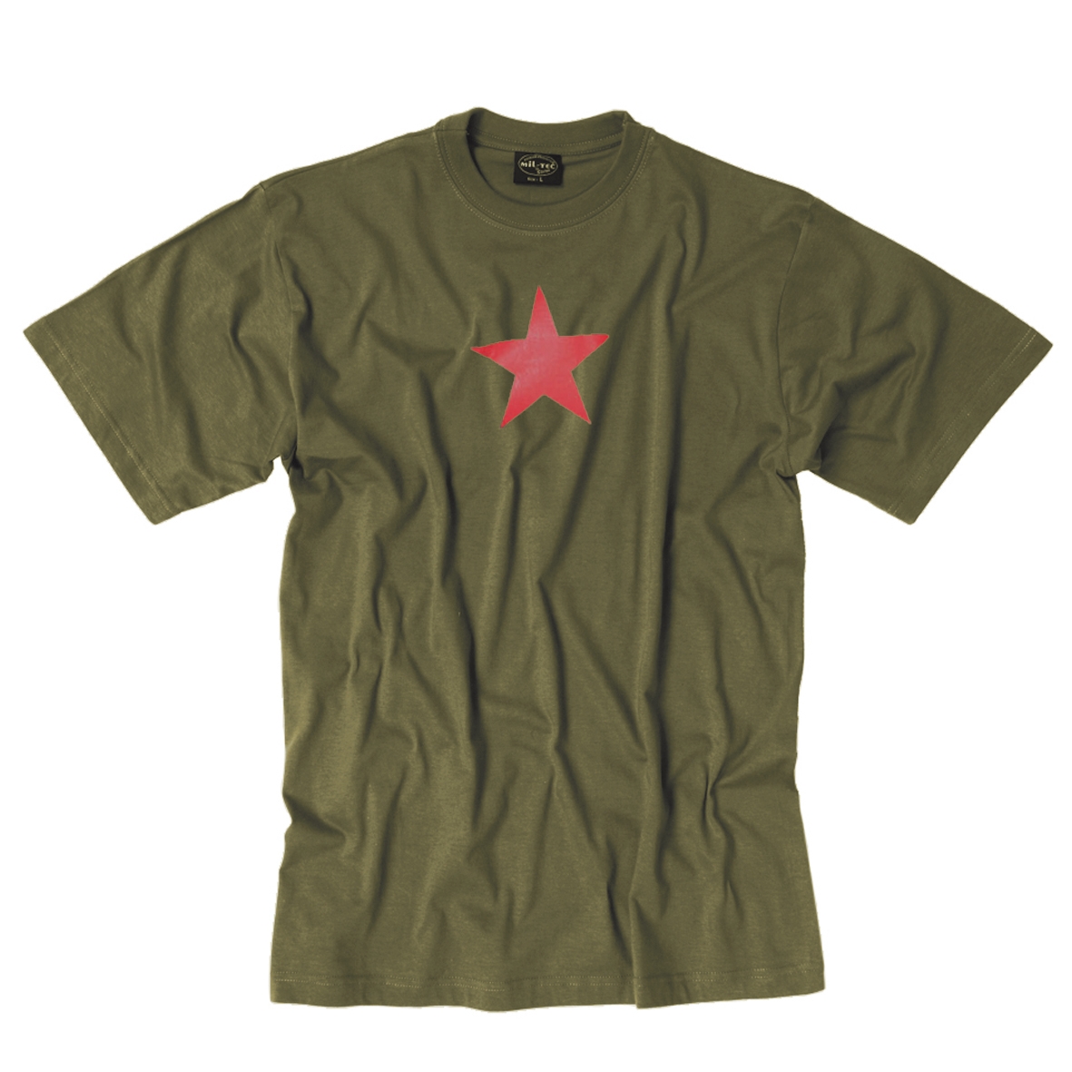 T-Shirt Red Star, oliv