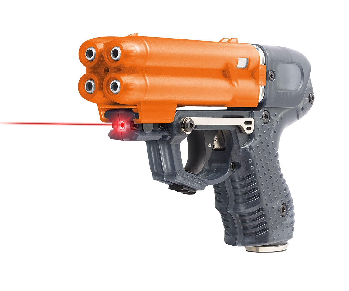 Pfefferspray JPX6 mit 4 Schuss Speedloader mit Laser