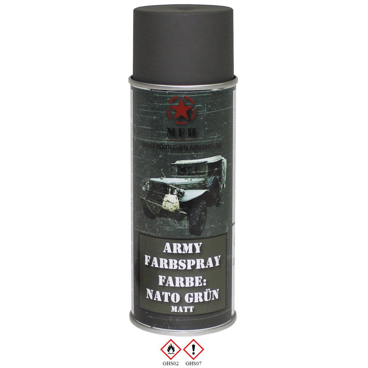 Farbspray, "Army" NATO GRÜN, matt, 400 ml