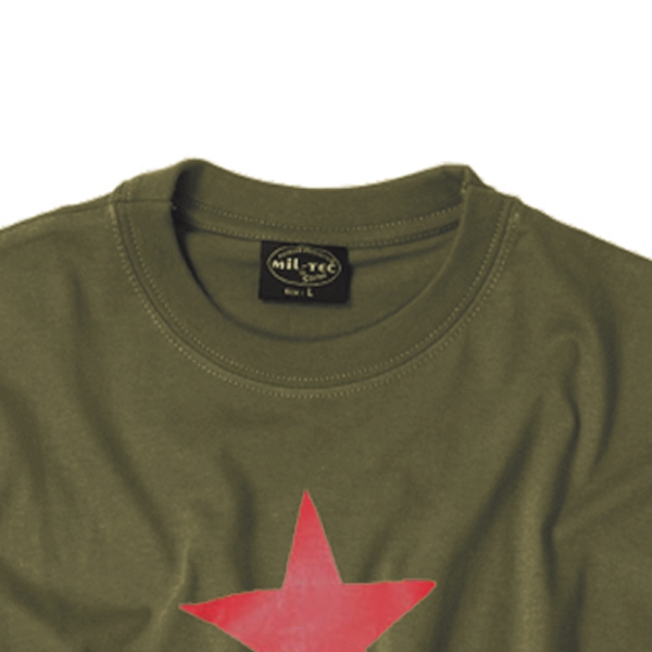 T-Shirt Red Star, oliv